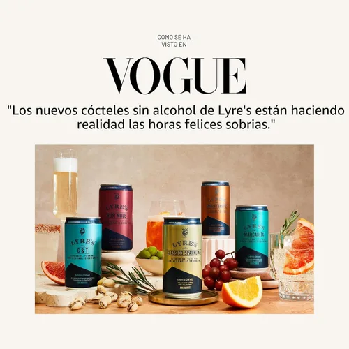 Miniatura 7 de Lyre’s Classico Paquete de 4, Vino Espumoso Sin Alcohol, Alternativa de Prosecco Sin Graduación Alcohólica, Bebidas Sin Alcohol, Maquetas Enlatadas