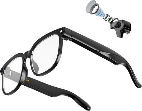 Miniatura 13 de Lentes inteligentes AI con cámara, video HD 4K de 8 MP y captura de fotos, traducción en tiempo real, gafas de grabación con asistente de IA, audio