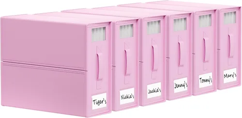 Miniatura 11 de SheetCube Organizadores de Sábanas para Cama y Almacenamiento Paquete de 6, Organizador de Armario de Ropa Blanca Plegable con Ventana y Etiqueta