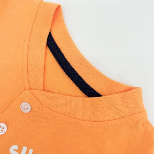 Miniatura 3 de Conjunto de ropa de algodón para niños pequeños y niñas de manga corta camiseta y pantalones cortos