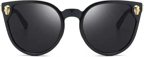 Miniatura 3 de Dollger Lentes de sol con diseño de calavera, y aros con forma de ojo de gato, protección UV400
