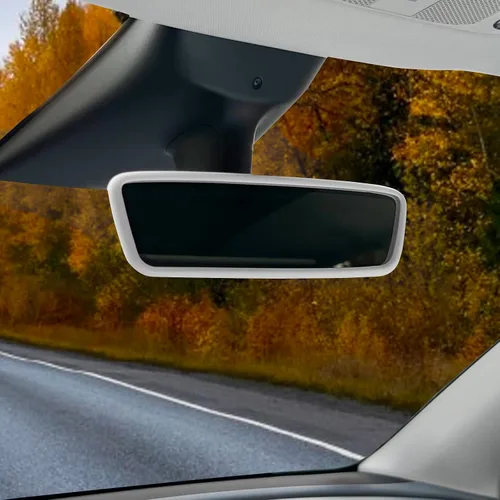 Miniatura 6 de Marco Protector de Espejo Retrovisor Compatible con Modelo 3 Y X S Semi 2014-2024 Cubierta de Espejo Retrovisor Interior Accesorios Decoraciones