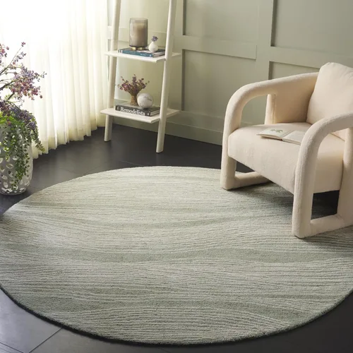 Miniatura 43 de SAFAVIEH Metro Collection - Alfombra decorativa de 2 x 3 pies, azul y marfil, diseño transicional, ideal para áreas de alto tráfico en pasillo, baño
