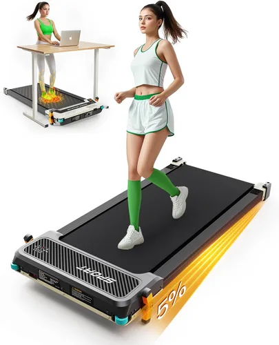 Miniatura 10 de Almohadilla para caminar con inclinación, cinta de correr con inclinación Akluer para el hogar, 2.5 HP pequeña para debajo del escritorio
