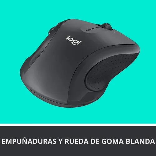 Miniatura 3 de Logitech M510 - Mouse inalámbrico, ratón para laptop y PC con receptor unificador USB, botones programables - Grafito