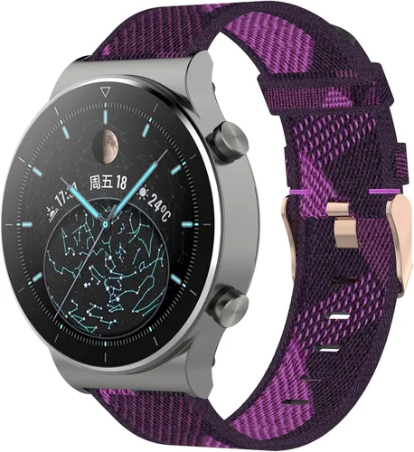 Miniatura 3 de Compatible con Huawei Watch GT2 Pro Bandas para mujeres y niñas, 0.866 in de nailon tejido de liberación rápida correa de repuesto para Huawei Watch