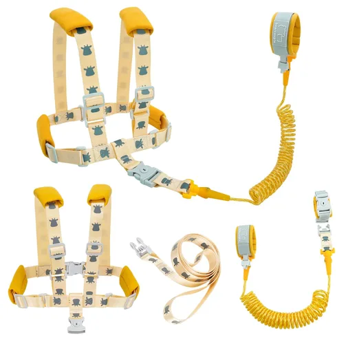 Miniatura 7 de Correa para niños pequeños y arnés ajustable 4 en 1 antipérdida Correa de seguridad reflectante con enlace de muñeca para niños, niñas y niños