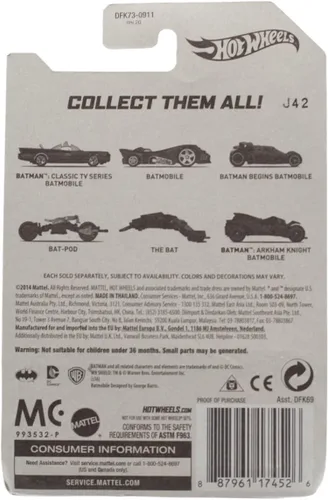Miniatura 6 de Hot Wheels Batman Batman Batmobile 2015 (película de 1989) 2/6