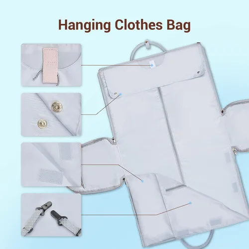 Miniatura 7 de Bolsas de ropa para viajes para mujer, Azul, Mujer