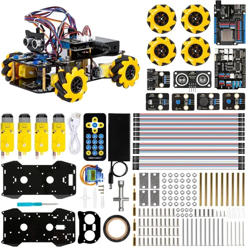 Miniatura 9 de Kit de robot con cámara de 3 MP, kit de robótica para niños de 8 a 12 años, 12 a 16 años, compatible con Arduino y Scratch, aplicación y control