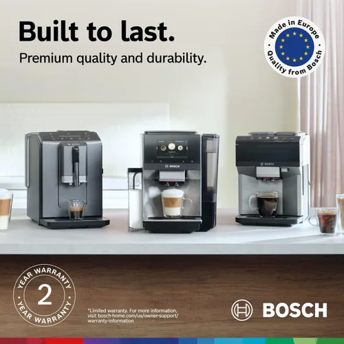 Miniatura 13 de Bosch 500 Series Máquina espresso y de café completamente automática – Panel de control táctil, manguera de leche, molinillo de cerámica, utiliza