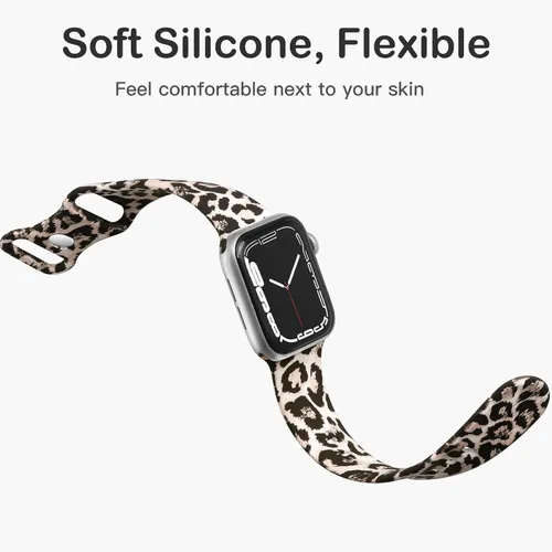 Miniatura 3 de Easuny - Compatible con correa de reloj de 38 mm, 40 mm, 41 mm, 42 mm, 44 mm, 45 mm y 49 mm para mujeres, correa deportiva de silicona suave