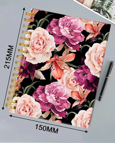 Miniatura 2 de iampanda Cuaderno de diario en espiral, encuadernación fuerte de doble alambre con papel de primera calidad para niñas y mujeres, 60 hojas A5 a