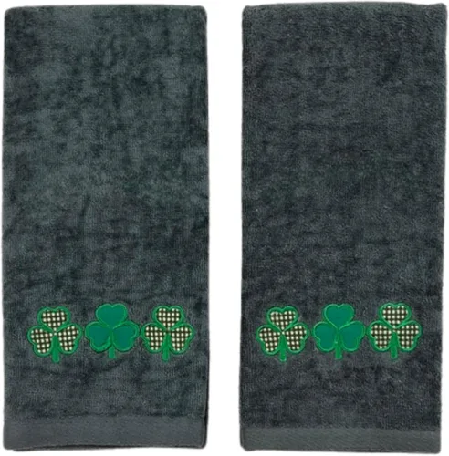 Miniatura 18 de Serafina Home Toallas de mano de baño irlandesas del día de San Patricio: suave y absorbente para invitados de cocina con bordado de trébol verde