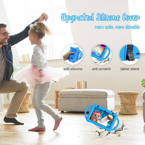 Miniatura 5 de Tableta para niños de 7 pulgadas, tableta para niños de 3 a 7 años, tableta de aprendizaje educativo Android 12, 2 GB de RAM+32 GB de ROM, control
