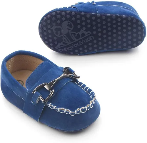 Miniatura 3 de Greceen Zapatos Oxford de piel sintética para niños y niñas, adecuados para gatear, vestido de boda, fiestas de cumpleaños y cualquier ocasión