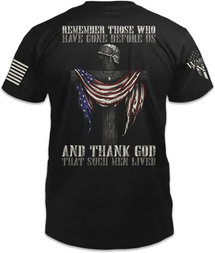 Miniatura 2 de Remember Those Before Us T-Shirt Patriotic Tribute Tee American Pride Veteran Support Shirt 100% Cotton Military Apparel