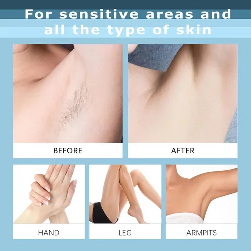 Miniatura 2 de Crema depilatoria sin dolor, removedor de vello púbico privado para mujeres y hombres, cremas depilatorias para el cuerpo, piernas, brazos, axilas