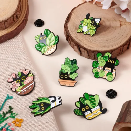 Miniatura 34 de Pandahall - Broches esmaltados de aleación con varios temas, broche de solapa, juego de pines esmaltados