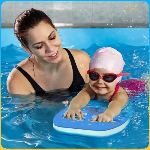Miniatura 7 de HeySplash Tabla de natación para niños, tabla de natación con bonito patrón de ayuda de entrenamiento de natación para niños, equipos de ejercicio