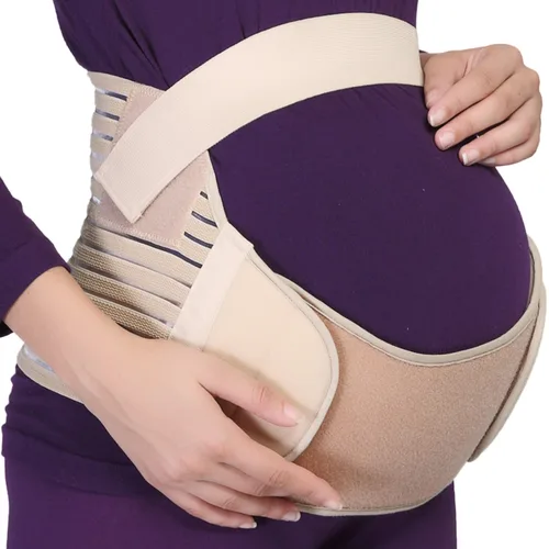 Cinturón de maternidad, marca NEOtech Care (TM), soporte para embarazo, cintura espalda abdomen, corsé, color negro, beige o blanco, s, Beige, 1