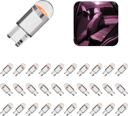 beypovk 30 bombillas LED de repuesto de 194 bombillas LED, 6000K 168 2825 W5W T10, bombillas interiores sin errores para automóvil, cúpula de mapa,