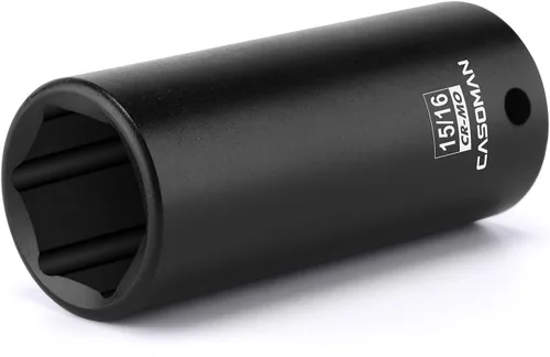 Miniatura 8 de CASOMAN Enchufe de impacto de 6 PT de 1/2" x 1.378 in de profundidad, CR-MO, 1/2 pulgada de transmisión de 6 puntos para una fácil extracción