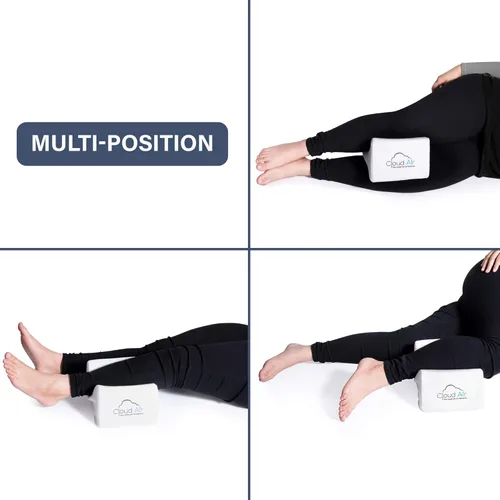 Miniatura 6 de Vaunn Almohada de espuma viscoelástica médica para dormir de lado, cojín posicionador de rodillas y piernas para aliviar el malestar de la espalda