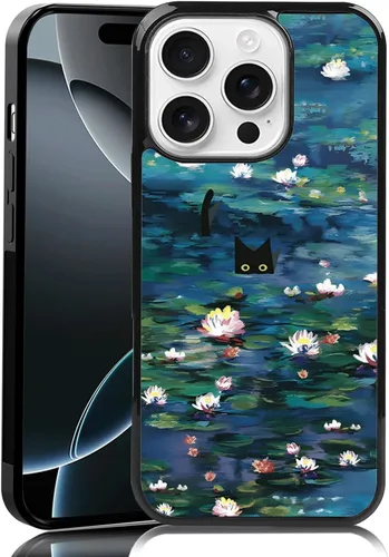 Miniatura 29 de Elegante funda de teléfono con diseño de gato Marie compatible con iPhone 11, funda de encaje dorado para iPhone, a prueba de golpes, rosa fucsia