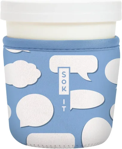 Miniatura 95 de Sok It IceCreamSok - Funda de neopreno aislada (flores abstractas, pintas de helado cónicas)