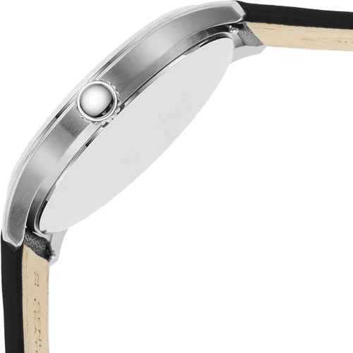 Miniatura 4 de Fossil Dayliner - Reloj de cuarzo minimalista delgado de acero inoxidable y cuero para hombre