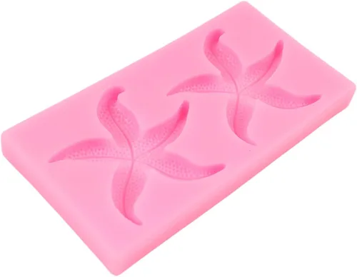 Miniatura 8 de Moldes de silicona con diseño de estrella de mar para fondant, para decoración de tartas de temática marina, decoración de cupcakes, postres