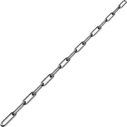 Miniatura 9 de Cadena de acero inoxidable, cadena de eslabones de metal de 13 pies, pequeña cadena ligera de 5/64 pulgadas, cadena de gato para el hogar, al aire