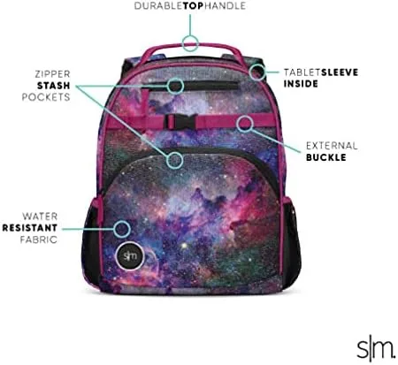 Miniatura 7 de Simple Modern Mochila para niños pequeños y niñas, - Bailarina rosa, Niños-12l