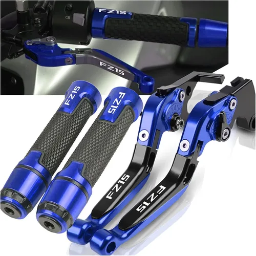 Miniatura 2 de SCUUBE Motorcycle CNC Accessories Adjustable Folding Extendable with A Brake Clutch Levers Handlebar Hand Grips Ends for Yama&ha FZ150I FZ 150I