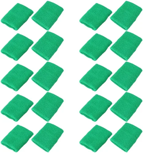 Miniatura 16 de Paquete de 10 pulseras absorbentes coloridas para deportes, baloncesto, fútbol, fiesta, actividades al aire libre