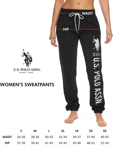 Miniatura 6 de U.S. Polo Assn. Pantalón pijama deportivo para mujer, esencial, de felpa francesa para dormir, descansar o correr