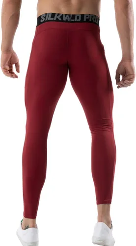 Miniatura 13 de SILKWORLD Paquete de 1 a 3 pantalones de compresión para hombre, con bolsillos, leggings de gimnasio y secado fresco