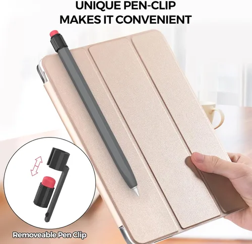 Miniatura 5 de TRONWIN Funda para Apple Pencil de 1ª generación, funda de silicona con agarre perfecto, diseño clásico con clip resistente compatible con Apple