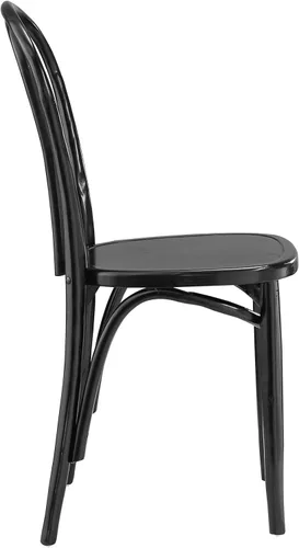 Miniatura 3 de Modway Eon - Silla de cocina y comedor de madera de olmo natural, color negro, totalmente montada