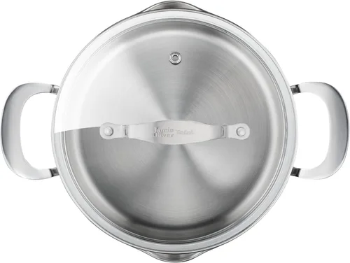 Miniatura 2 de Jamie Oliver by T-Fal Cook Smart - Juego de utensilios de cocina de 10 piezas, acero inoxidable sin revestimiento, robustos, calentamiento rápido