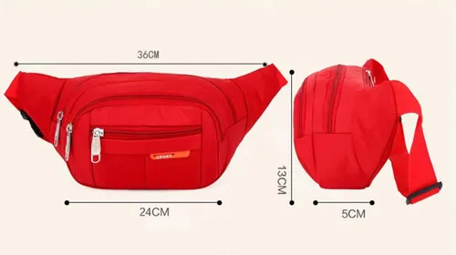 Miniatura 2 de Waist Bag, Sports Casual Shopping Bag,Shoulder Bag,4 pockets