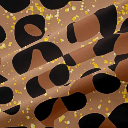 Miniatura 6 de Feelyou Cortinas opacas con estampado de leopardo para dormitorio, sala de estar, safari, cortinas de oscurecimiento de habitación con purpurina