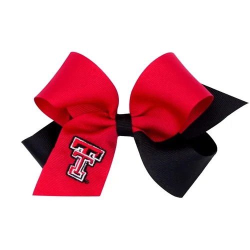Miniatura 57 de Divine Creations - Lazo para el pelo de dos tonos para niñas con temática universitaria para el día del juego, por Wee Ones en un clip WeeStay