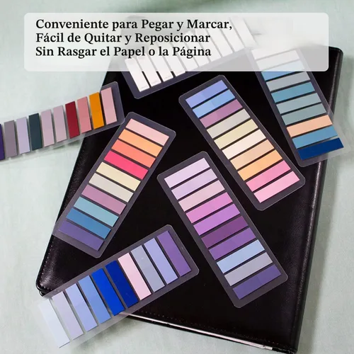 Miniatura 5 de ELII Pestañas 800 Piezas Pestañas de Índice Adhesivas Marcadores de Página, Notas Adhesivas Escribibles y Transparentes Pestañas de Página