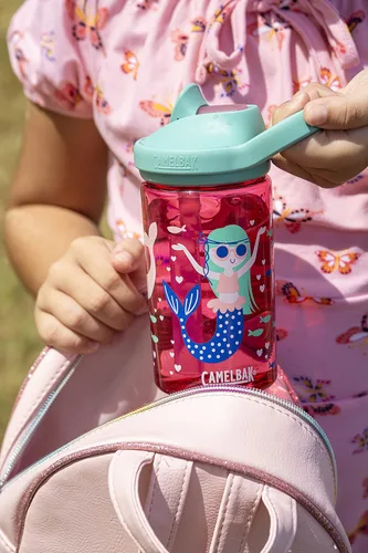 Miniatura 27 de CamelBak Eddy+ Kids Water Bottle with Bite Valve Straw, Leak‑Resistant Easy‑Sip Design for Everyday Hydration, 14oz Kids Animales de la selva