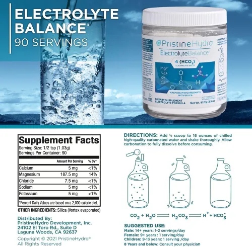 Miniatura 7 de Electrolito de magnesio - Equilibrio de electrolitos con bicarbonato de magnesio y sílice, repone nutrientes críticos para maximizar el rendimiento