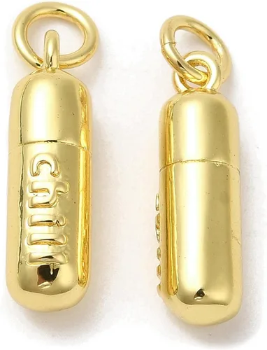 Miniatura 14 de Stiesy Dijes de latón dorado para hacer joyas, colgantes a granel para collares, pulseras, aretes, manualidades, Vidrio, Sin piedra preciosa