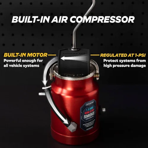 Miniatura 4 de AutoLine Pro EVAP Máquina de humo de alto volumen con detector de fugas y bomba de aire incorporada - Serie Shop Plus - Probador de humo automotriz