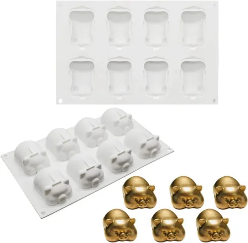 Miniatura 12 de mostsom Molde de silicona para pastel de mousse de flores, molde de helado, molde de chocolate, jabón, cupcakes 3D, utensilios para hornear, molde